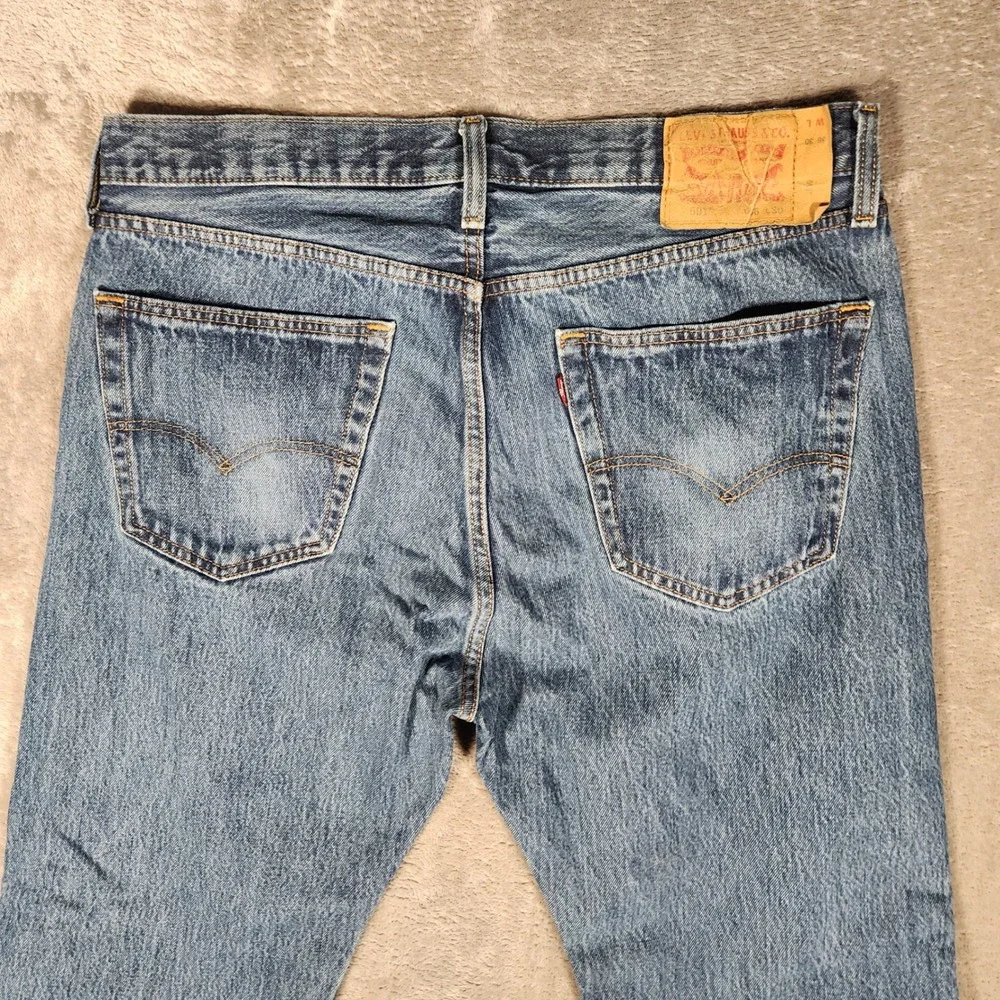 Levi's 501 Original Fit Jeans Mens‎ 36x30 Blue Excellent Straight Leg Button Fly